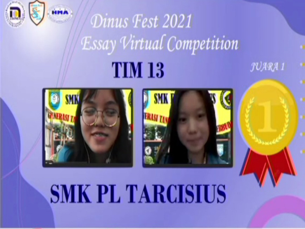 Juara 1 Essay Virtual Competition Dinus Fest 2021