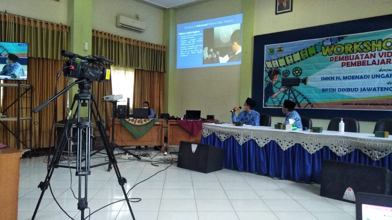 Gandeng BPTIK Dikbud, SMKN H Moenadi Adakan Pelatihan Video Pembelajaran