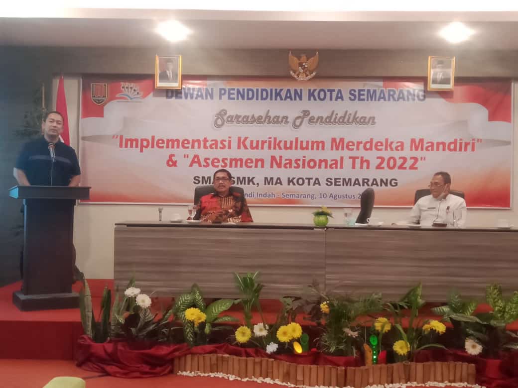 Wali Kota Semarang Membuka Sarasehan Implementasi Kurikulum Merdeka