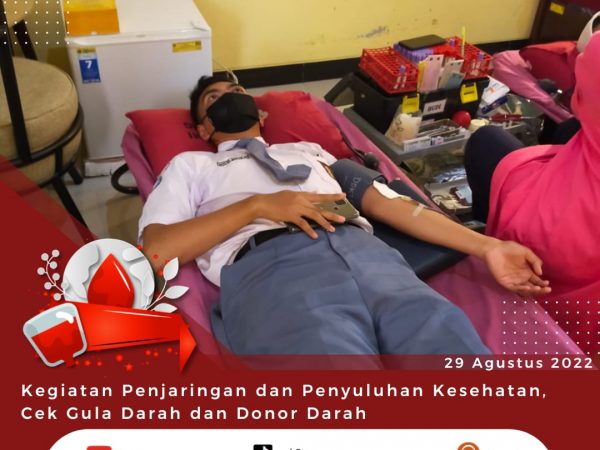 SMK N 8 Semarang Laksanakan Kegiatan Donor Darah Serta Penjaringan dan Penyuluhan Kesehatan