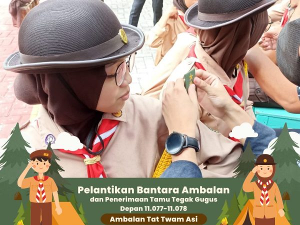 Penerimaan Tamu Tegak Gugus Depan dan Pelantikan Bantara Ambalan "Tat Twam Asi" SMK N 8 Semarang