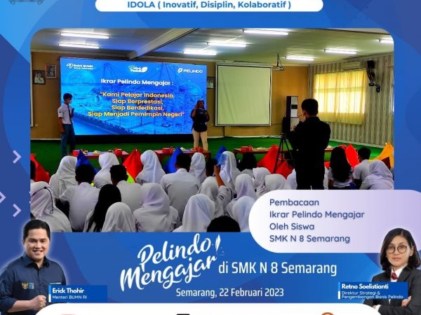 Wujudkan Generasi Unggul Masa Depan, Pelabuhan Indonesia Hadirkan Pelindo Mengajar di SMK N 8 Semarang Wujudkan Generasi Unggul Masa Depan, Pelabuhan Indonesia Hadirkan Pelindo Mengajar di SMK N 8 Semarang