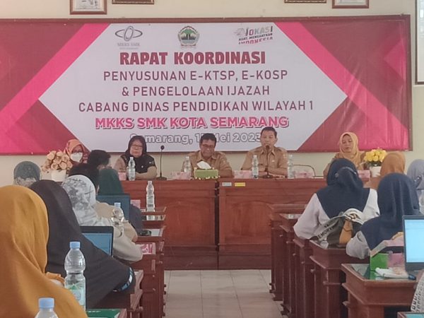 SMKN 10 Semarang Ikuti Sosialisasi EKOSP dan EKTSP Dari Cabdin I