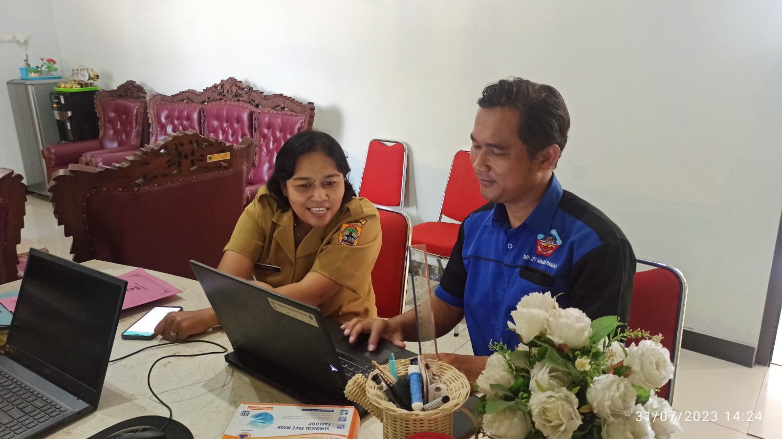 SMKN 10 Semarang Berbagi Ilmu Susun PBD dengan SMK IPT Karangpanas Semarang
