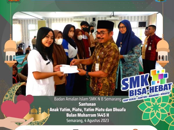 Keikhlasan dan Kemanusiaan Berkilau pada Kegiatan Santunan Anak Yatim Bulan Muharram di SMK N 8 Semarang