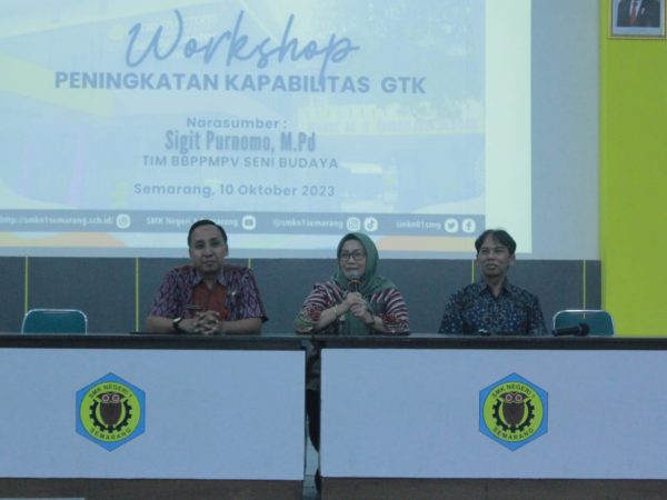 SMK Negeri 1 Semarang Menggelar Workshop Peningkatan Kapabilitas untuk Guru dan Tenaga Kependidikan