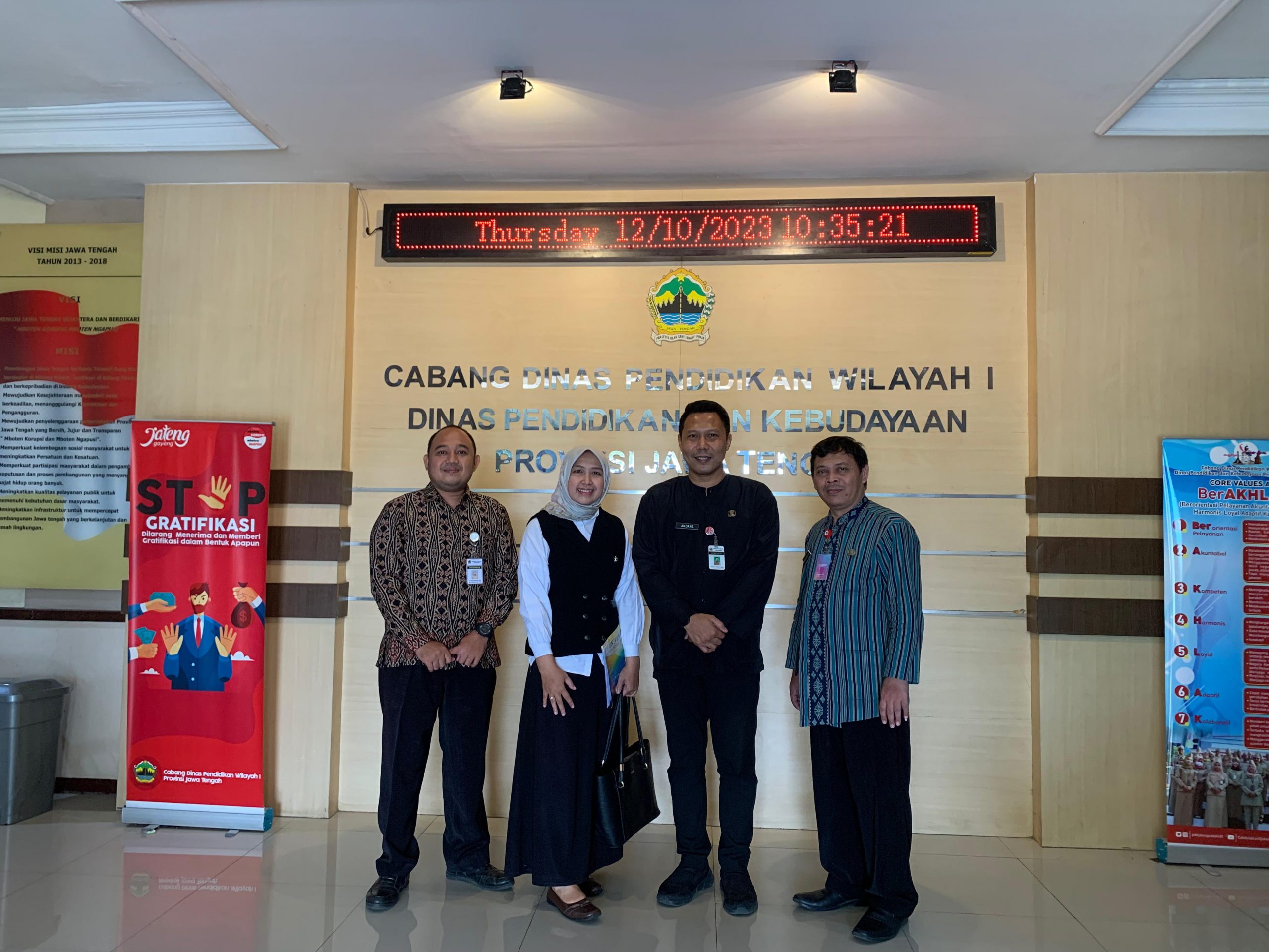 Pendamping SMKN 10 Semarang Sebagai SMK PK Beraudiensi dengan Cabdin I