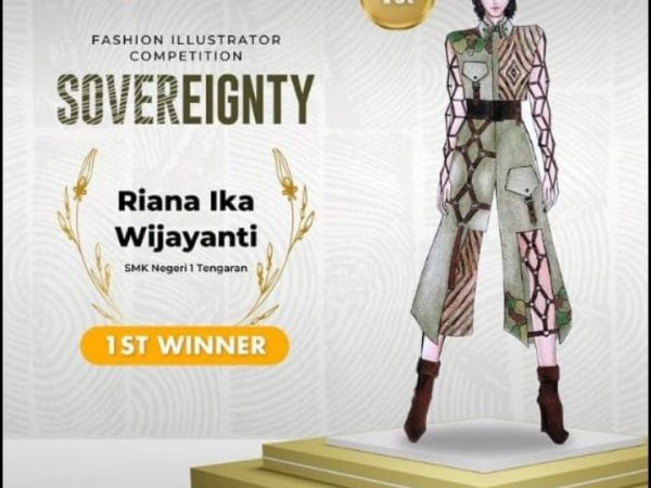 Riana Ika Wijayanti, Siswi SMKN 1 Tengaran Peraih Juara Pertama Kompetisi Fashion Illustrator