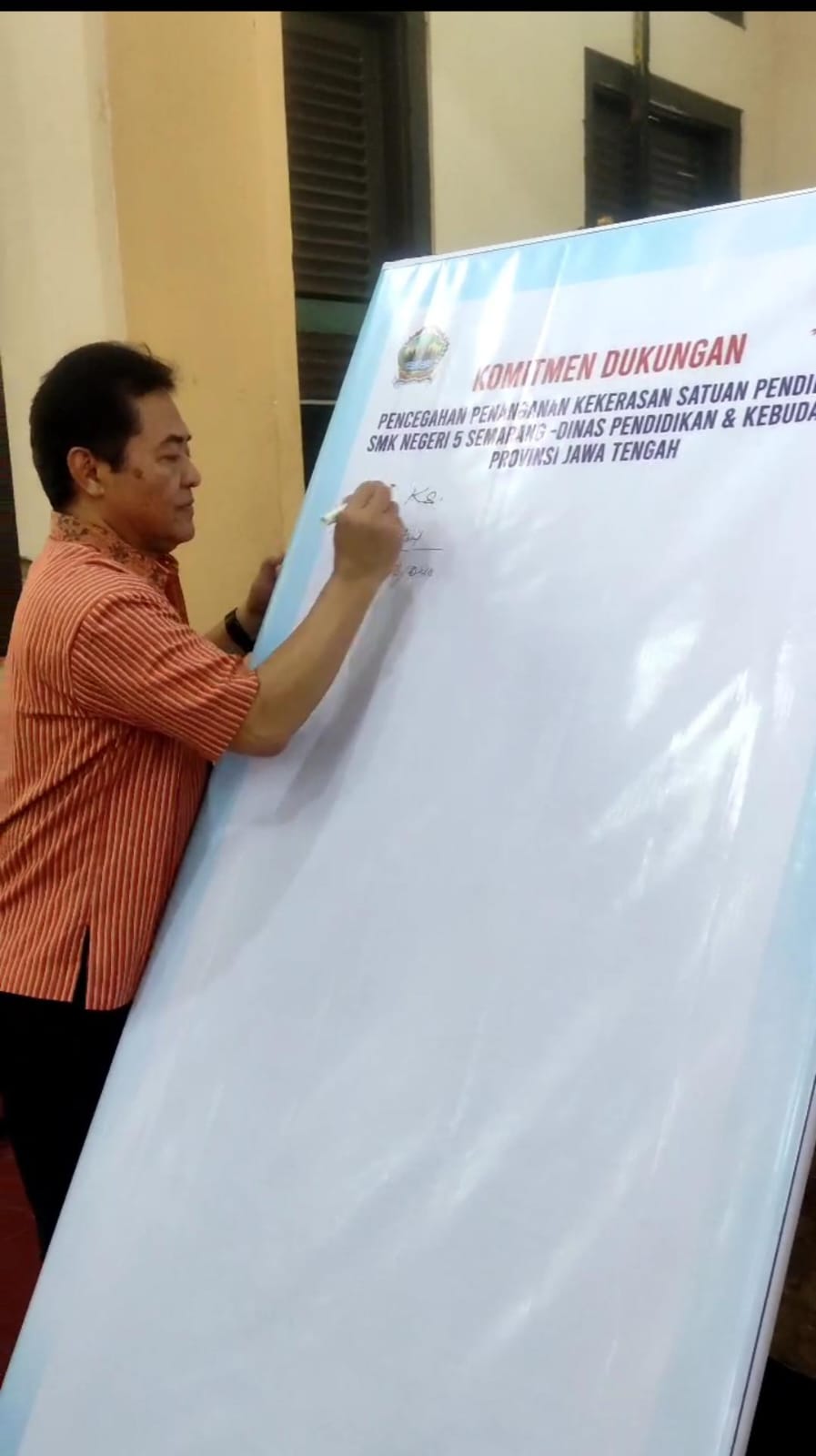 Sosialisasi Program STEMA dan Penandatangan Komitmen Penanganan Kekerasan Satuan Pendidikan