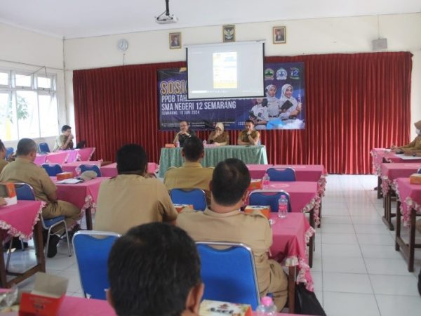 Sosialisasi Penerimaan Peserta Didik Baru (PPDB) Tahun Ajaran 2024/2025 SMAN 12 Semarang