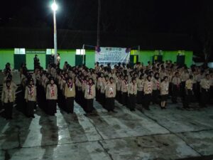 Latihan Dasar Kepemimpinan dan Kepramukaan SMK Negeri 10 Semarang