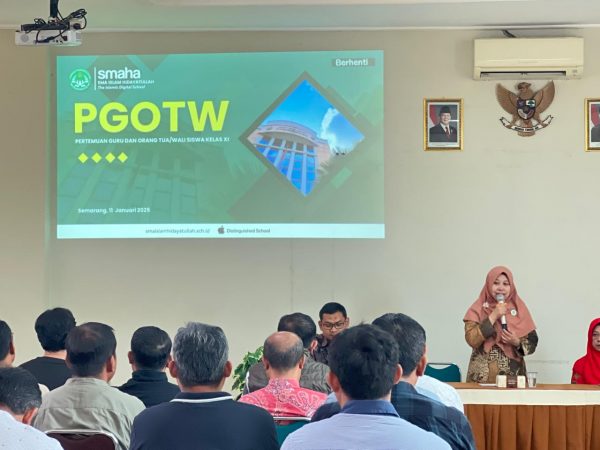 PGOTW SMAHA : Sosialisasi untuk Bentuk Sinergi Orang Tua dan Sekolah